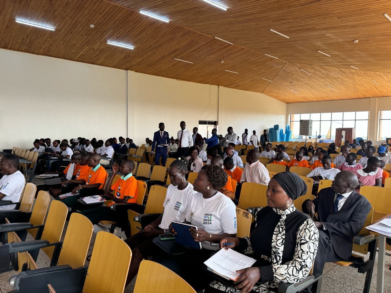 Community members gathered for training